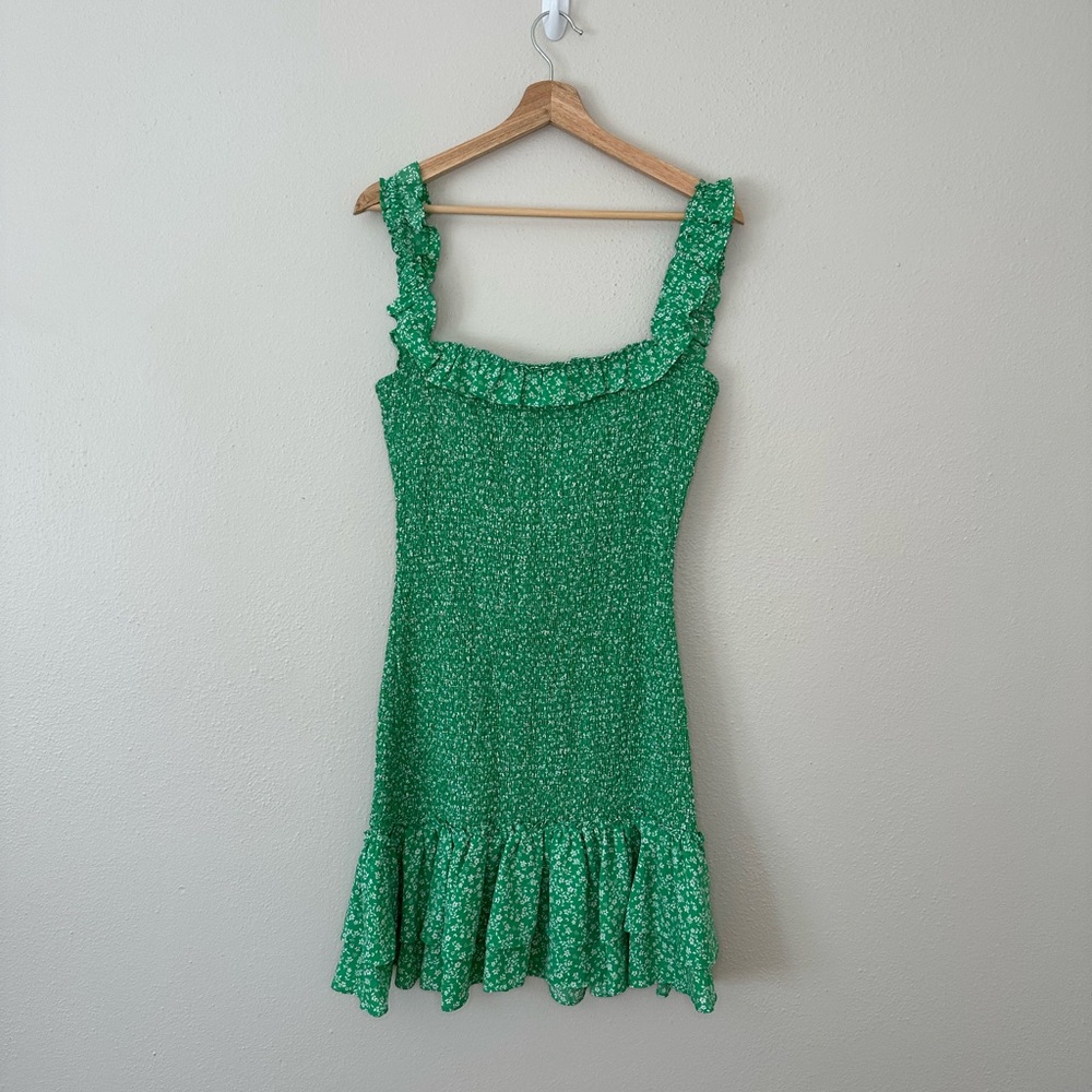 LIKELY Nina Smocked Floral Mini Dress